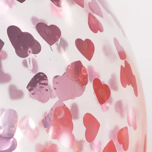 Прозрачный шар с конфетти Сердца