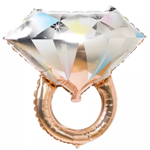 Фольгированный шар кольцо с алмазом