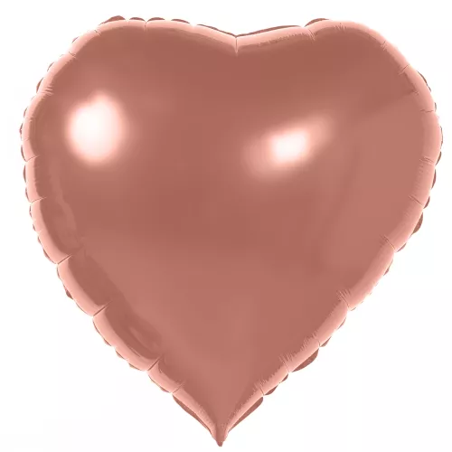 Фольгированный шар Сердце персиковый