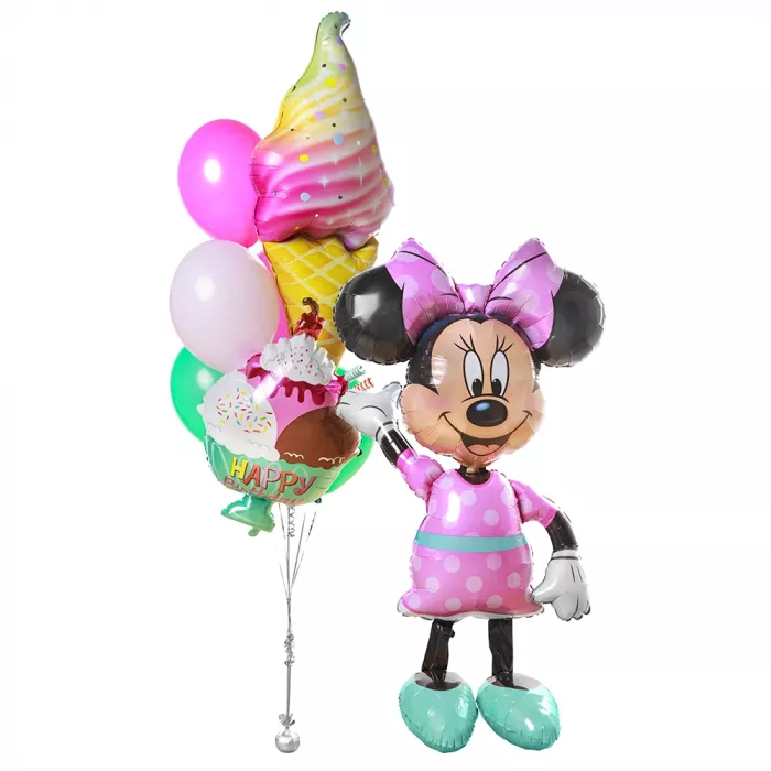 Композиция шаров с Минни Маус
