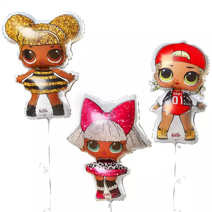 Композиция шаров с куклами ЛОЛ