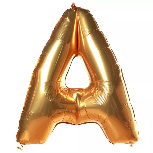 Шар "Буква A" Золото