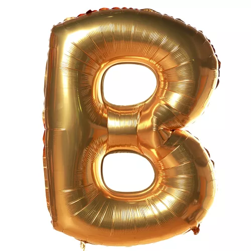 Шар "Буква B" Золото