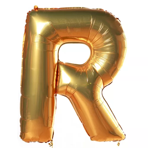 Шар "Буква R" Золото