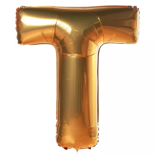 Шар "Буква T" Золото
