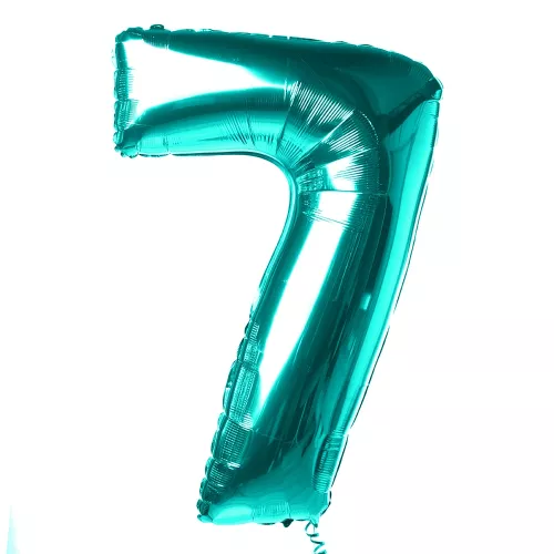 Шар "Цифра 7" Бирюза