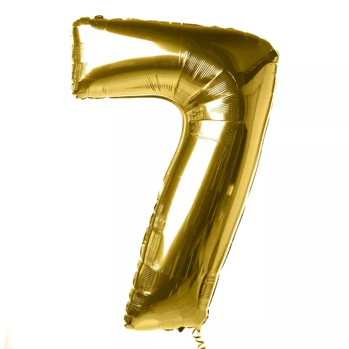 Шар "Цифра 7" Золото