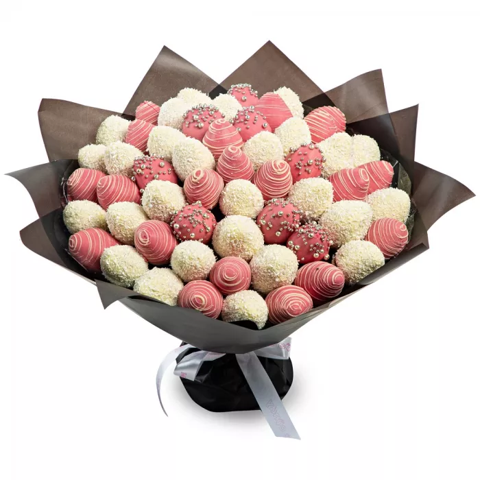 Букет из клубники (Pink размер L)