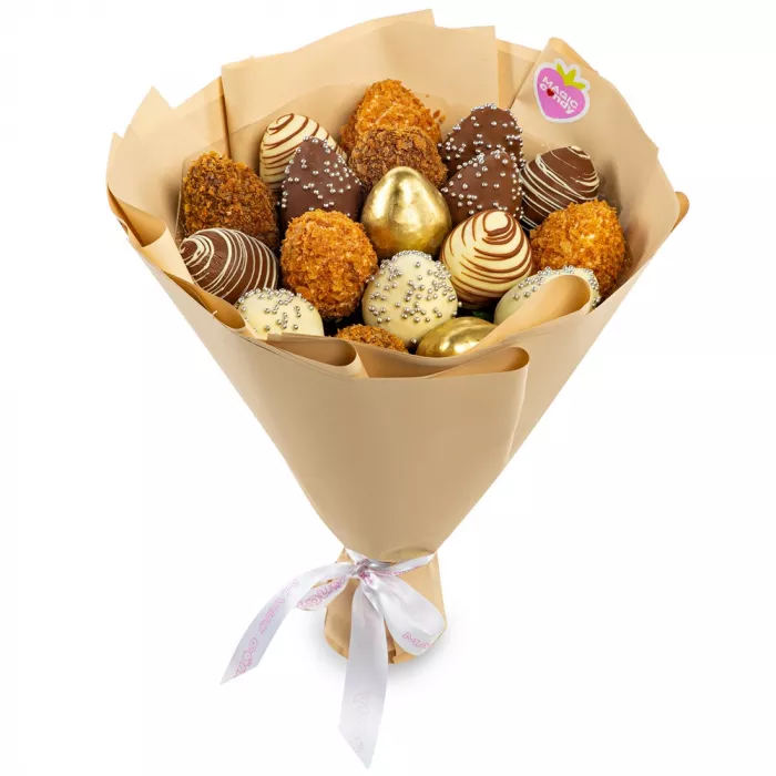 Букет из клубники (Gold размер S)