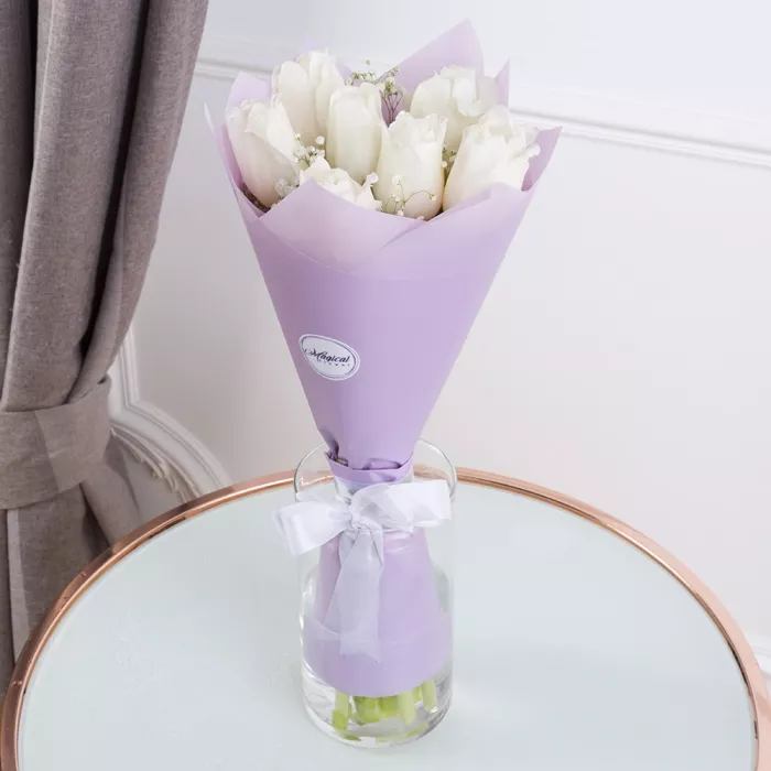 7 белых тюльпанов 7 белых тюльпанов