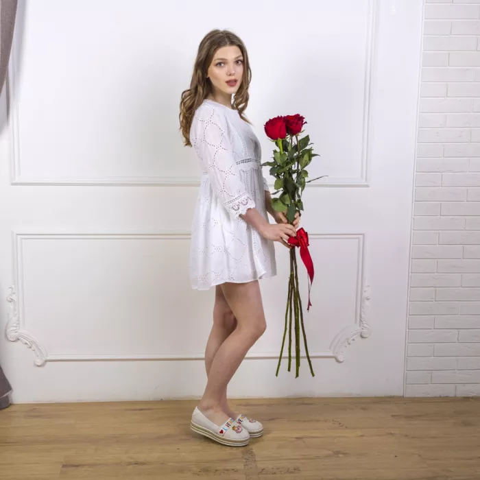 Букет из 5 красных роз Эквадор 100 см