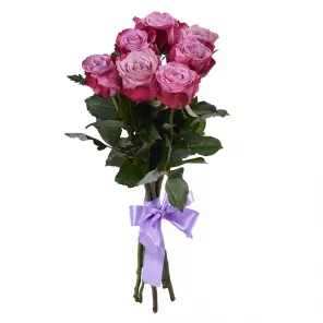 Букет из 7 сиреневых роз