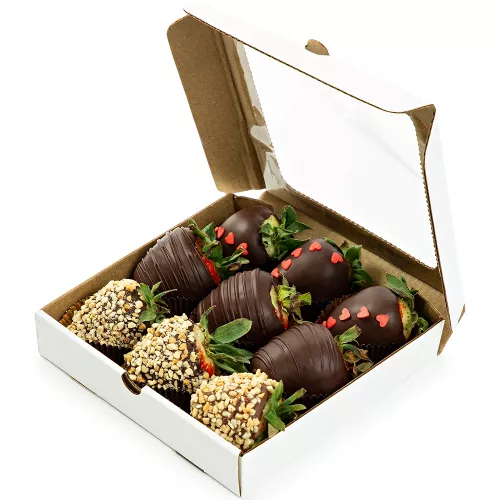 Клубника в коробке 9шт