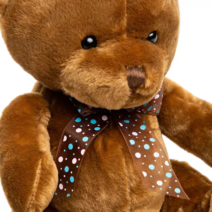 Мишка плюшевый коричневый 25х20