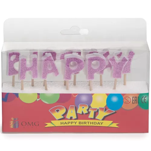 Свечи "Happy Birthday"