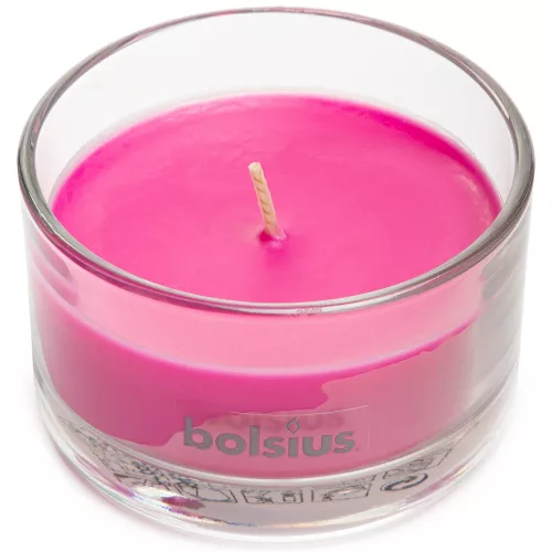 Ароматическая свеча в стакане пионы