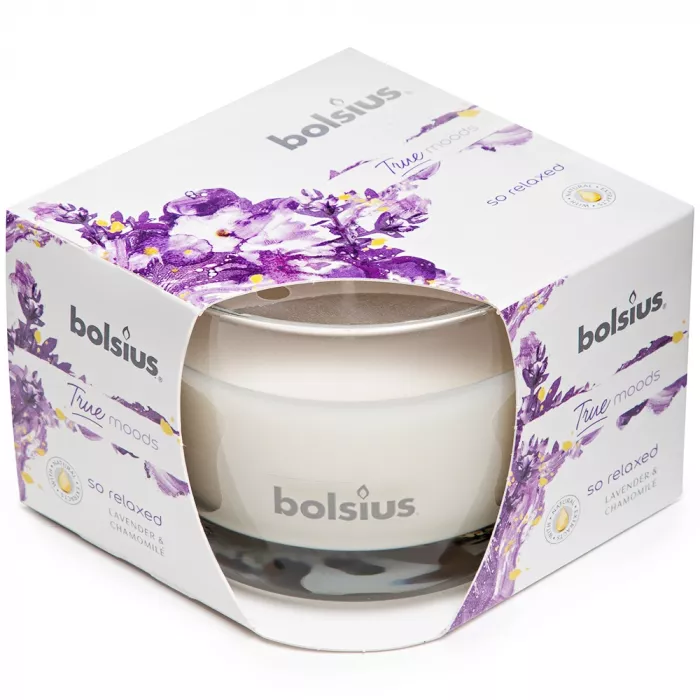 Ароматическая свеча в стакане лаванда и ромашка