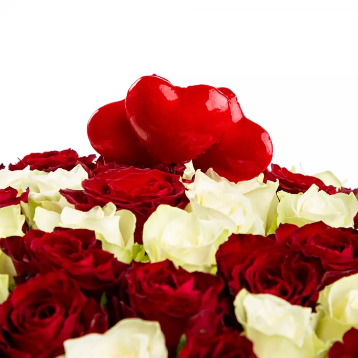 Набор сердец на вставках