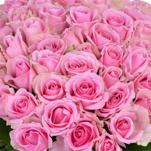 Монобукет из 101 розовой розы Premium 40 см