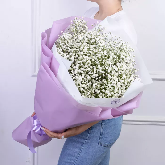 11 белых гипсофил