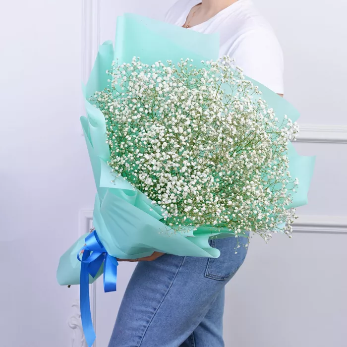 Букет из 7 белых гипсофил