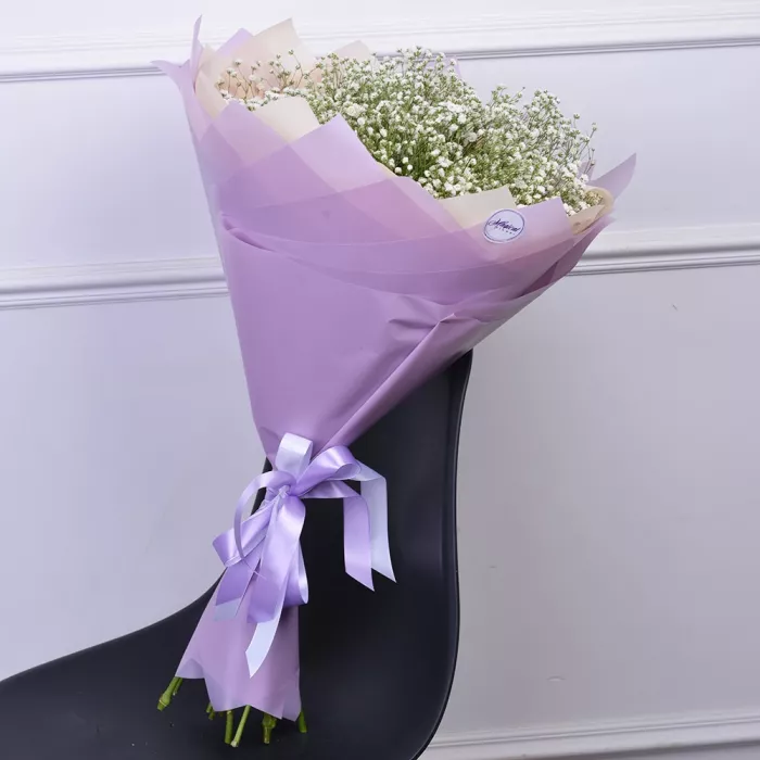 Букет из 11 белых гипсофил