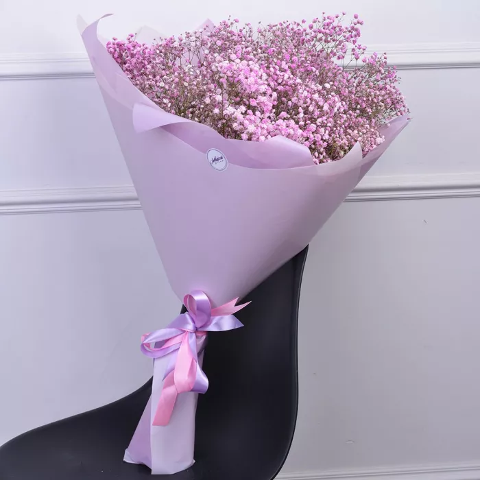 Букет из 11 розовых гипсофил