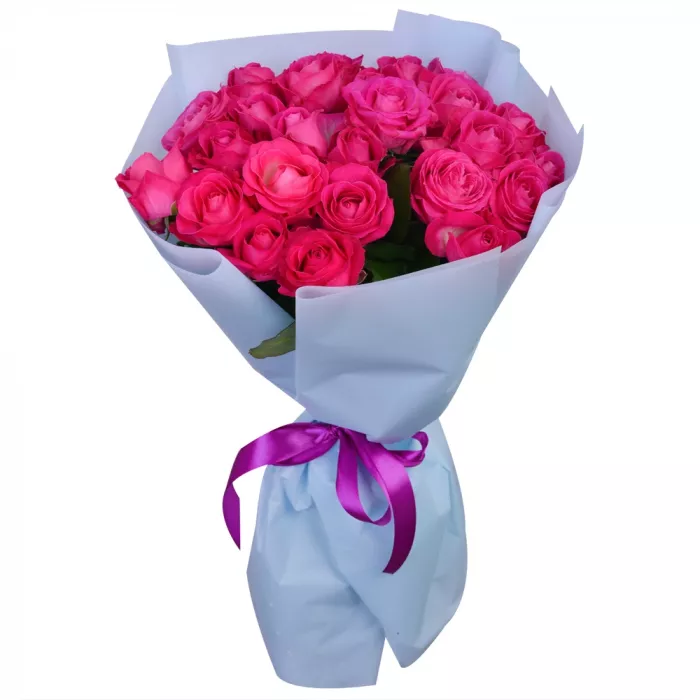 25 малиновых роз Premium 50 см 25 малиновых роз Premium 50 см