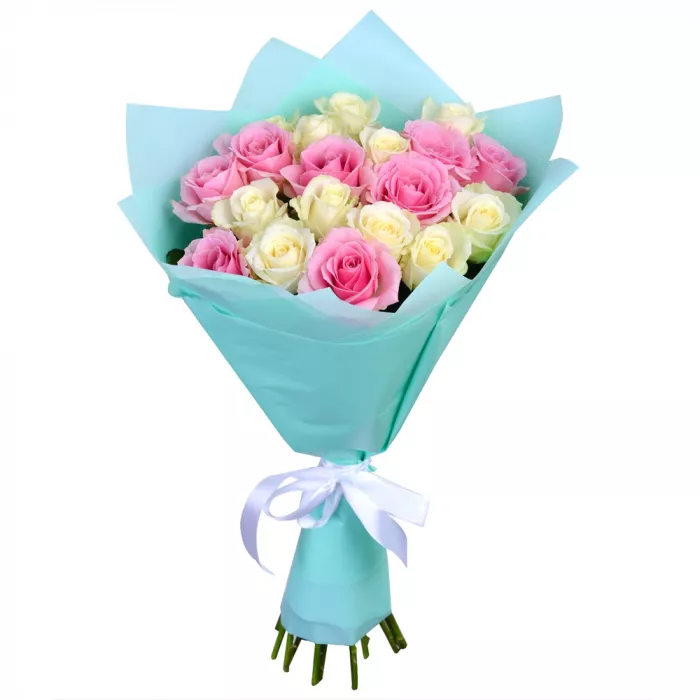 Букет из 19 роз микс 60 см Букет из 19 роз микс 60 см