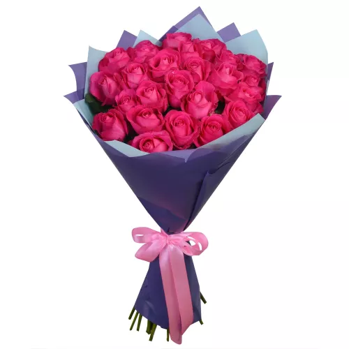 25 малиновых роз 60 см 25 малиновых роз 60 см