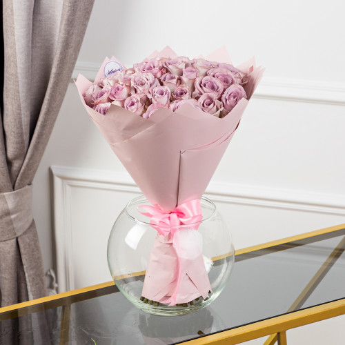 Букет из 35 фиолетовых роз