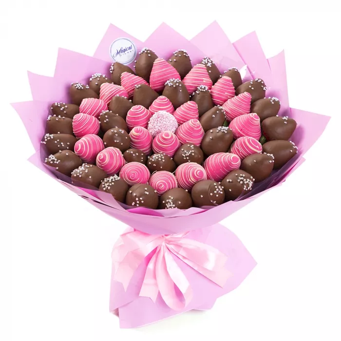 Букет из клубники (Клубничный Гольфстрим размер L)