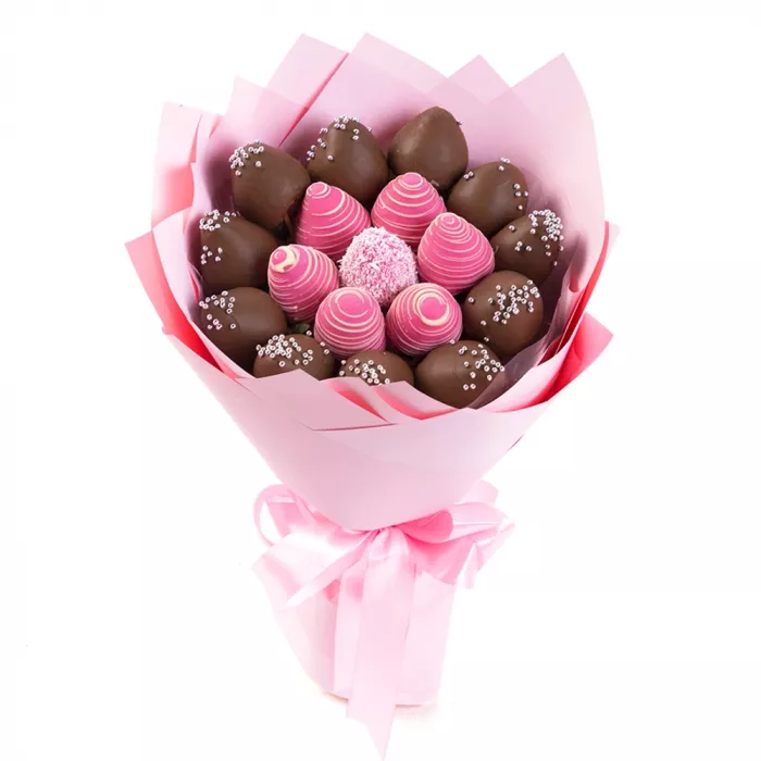 Букет из клубники (Клубничный Гольфстрим размер S)