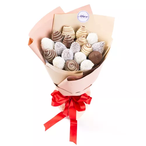 Букет из клубники (Клубничный Мокко размер S)