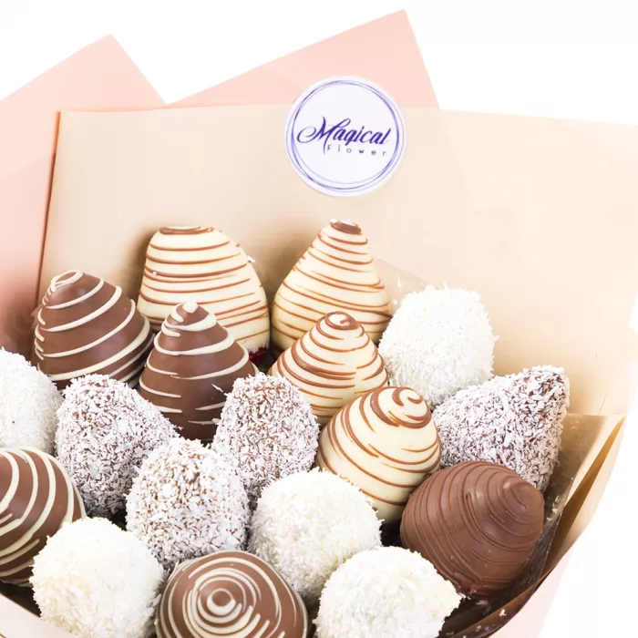 Букет из клубники (Клубничный Мокко размер S)