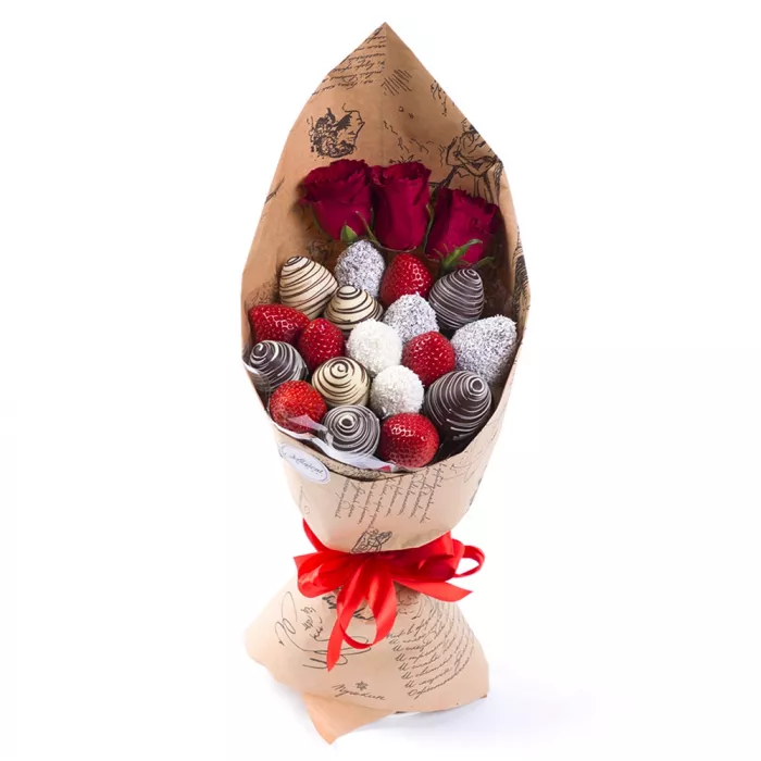 Букет из клубники (Грааль размер S)