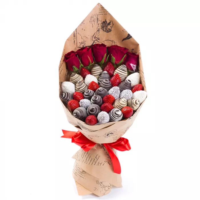 Букет из клубники (Грааль размер М)