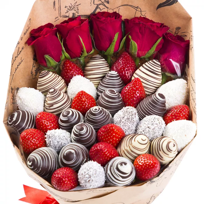 Букет из клубники (Грааль размер М)