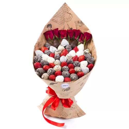 Букет из клубники (Грааль размер L)