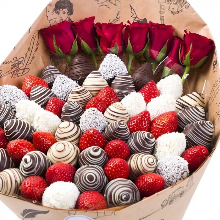 Букет из клубники (Грааль размер L)