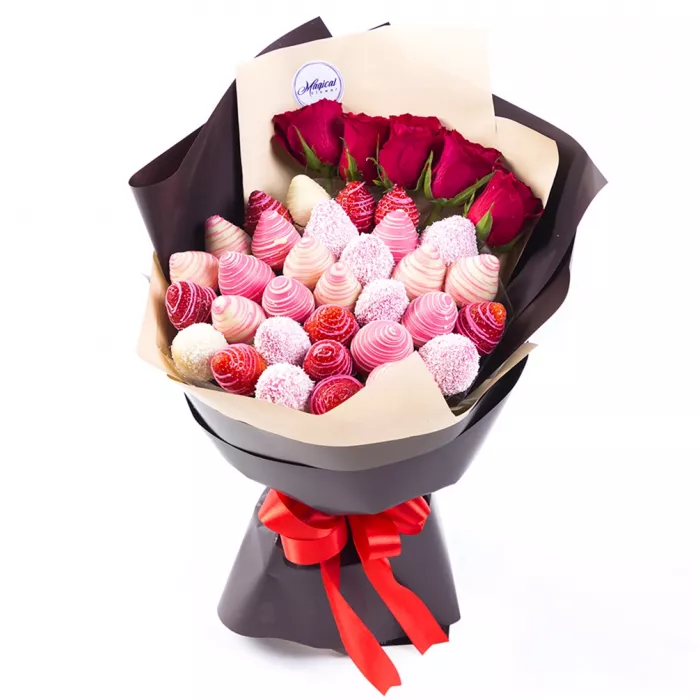 Букет из клубники (Сладкое воспоминание Размер М) Букет из клубники (Сладкое воспоминание Размер М)