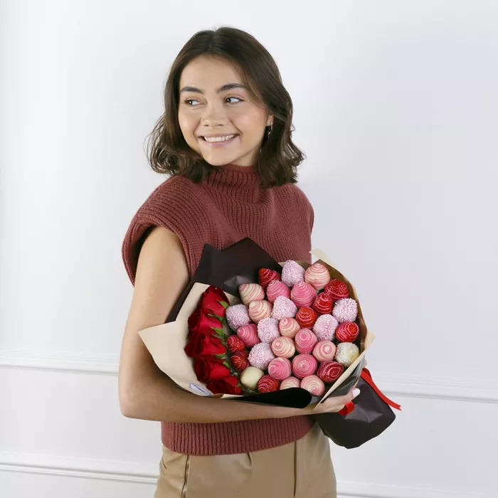 Букет из клубники (Сладкое воспоминание Размер М) Букет из клубники (Сладкое воспоминание Размер М)