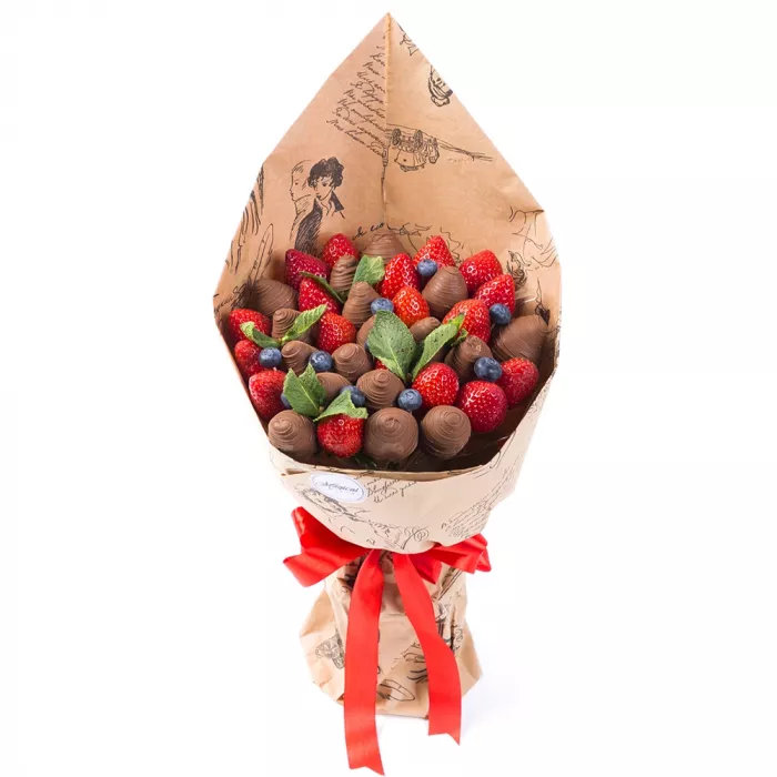 Букет из клубники (Фортуна размер М) Букет из клубники (Фортуна размер М)