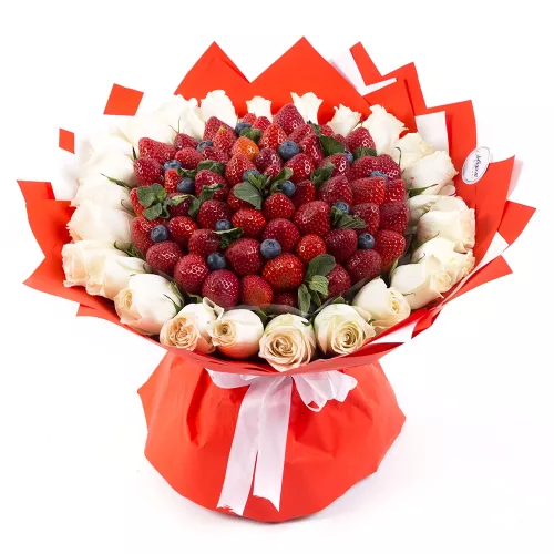 Букет из клубники (Клубничное настроение размер L) Букет из клубники (Клубничное настроение размер L)