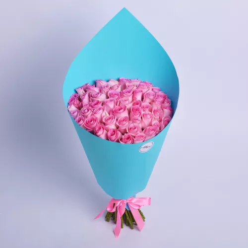 Букет из 51 розовой розы