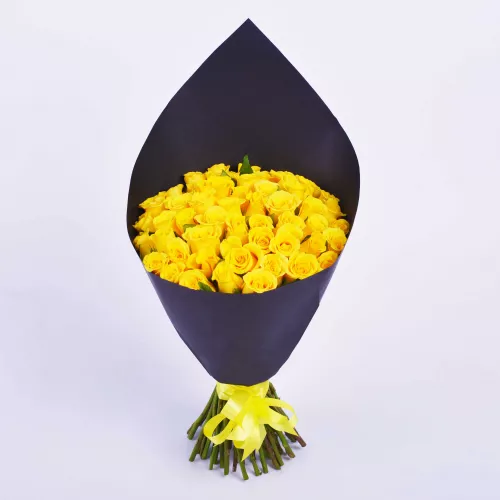 51 желтая роза