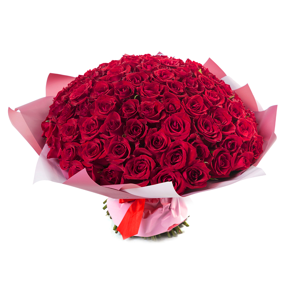 Купить розы в новосибирске недорого. 101 Красных роз букет Фловерс.