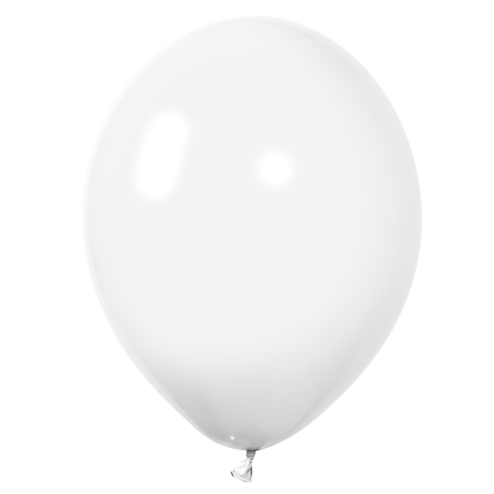 Воздушный шар белый матовый без рисунка -   по цене 139 р .